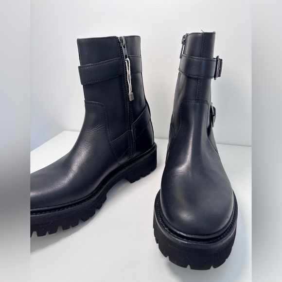 GRENSON Natasha Black Buckle Leather Boots US Size 8, UK 5.5, EU 38.5 - Picture 6 of 16